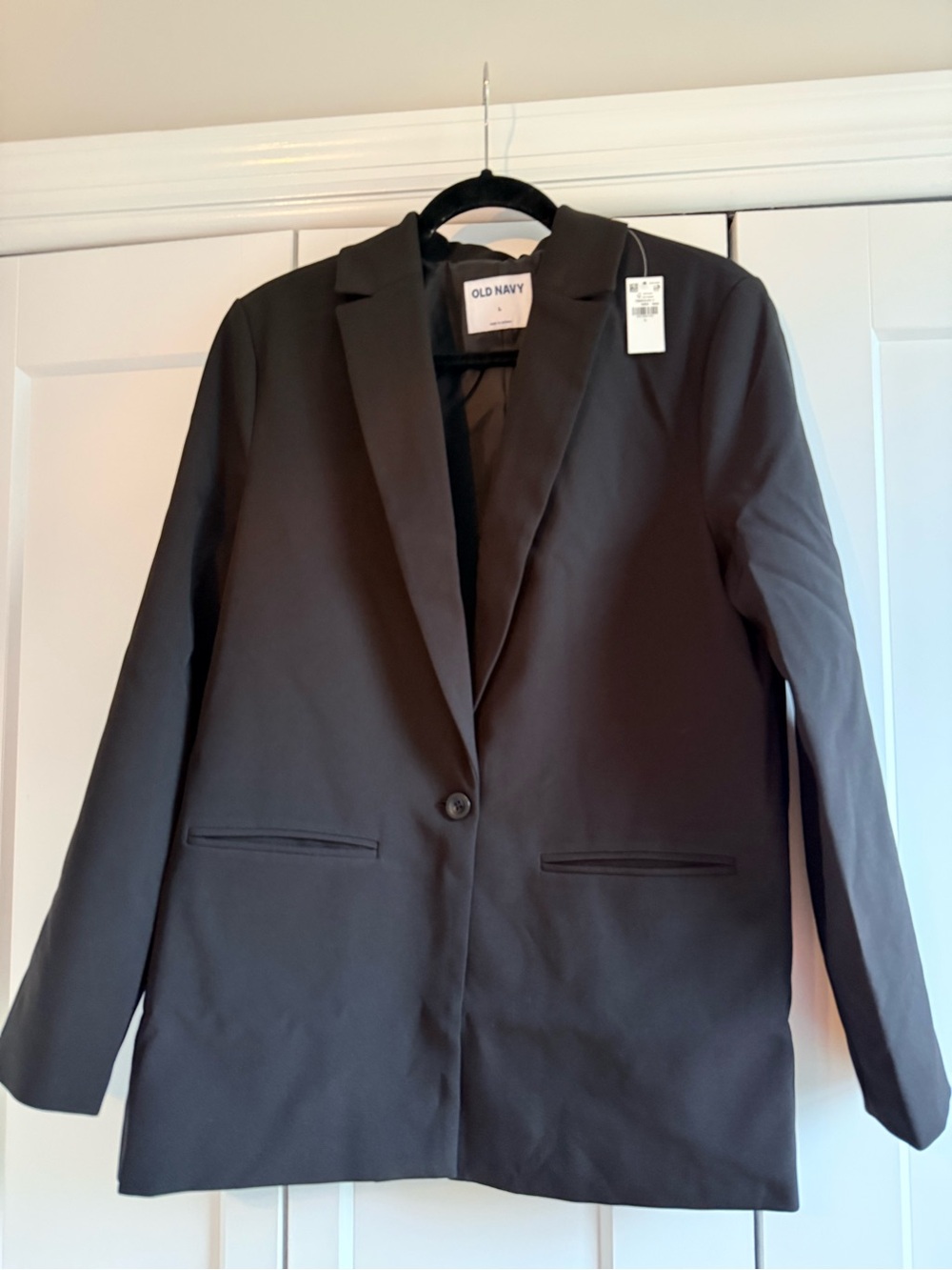 Old Navy Black Single-Button Women's Suit Blazer
